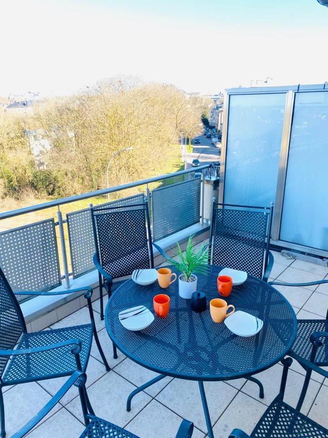 Big Penthouse 2 Bedrooms In Center With Parking And Largeterrace-41 卢森堡 外观 照片